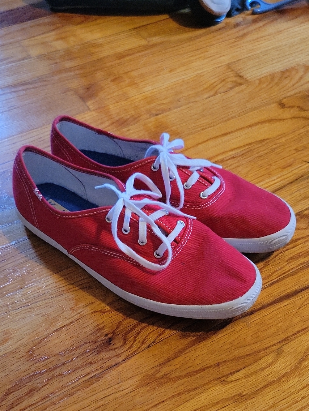 Keds Champion Original Lace Up Sneakers In Red, Size 9